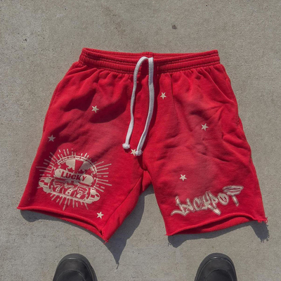 comprare Calzoncini di cotone lavati con lavaggio acido a misura solare online manufacture
