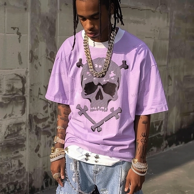 comprare T-shirt maschile tagliato crudo camicia tagliata in grandezza camicia donna caduta spalla scatola tagliata uomini sesso online manufacture