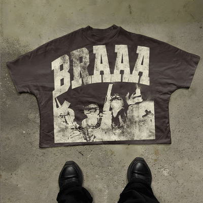 comprare T-shirt maschile di grandi dimensioni T-shirt maschile di stile High Street T-shirt maschile di peso pesante cotone grafico T-shirt maschile online manufacture