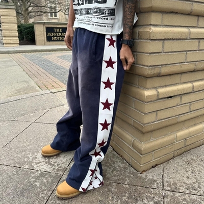 comprare Pantaloni da ginnastica anti-statici per uomini con strisce laterali online manufacture