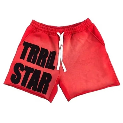 comprare Pietra lavata al sole sbiadita Corsa vintage distressed Acid Wash Shorts Etichette personalizzate online manufacture