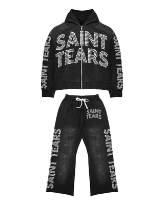 comprare Etichette personalizzate Hoodies unisex maschili Set per adulti allenamento in acido lavato 2 pezzi online manufacture