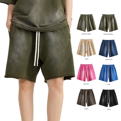 comprare Verano 2024 Vintage Cut Maschile Francese Terry 440G Pantaloni Brevi Peso Pesante di Cotone Sole sbiadito online manufacture