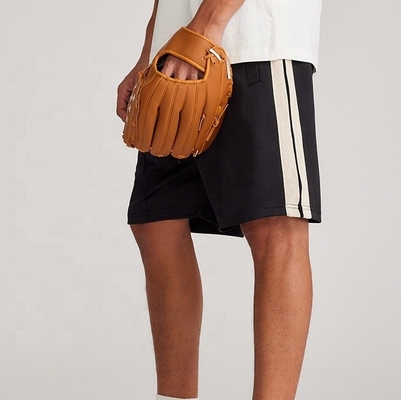 comprare 2024 Summer Men's Polyester Gym Running Side Striped Sweat Shorts in stile base online manufacture