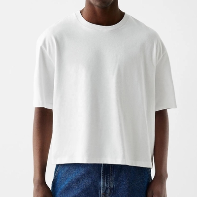 comprare T-shirt in cotone a spalla a scatola Fit Box Tee per uomini in stile oversized online manufacture