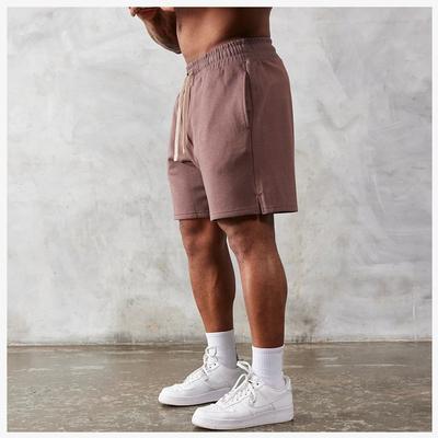comprare Relax Fitness Vintage Poliestere di cotone francese Terry Acid Wash Sweat Shorts per uomini online manufacture
