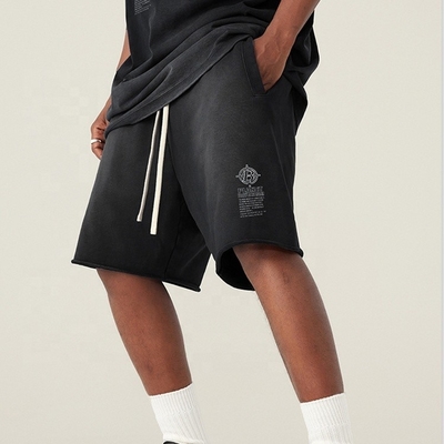 comprare Tessuto Tipo francese Terry Stampato bicicletta lavaggio acido sudore pantaloni corti Casual Gym Fitness maschile online manufacture