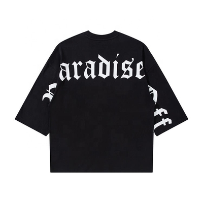 comprare T-shirt personalizzato in grandezza superiore a tre quarti di formato a scatola con spalla a gotica online manufacture
