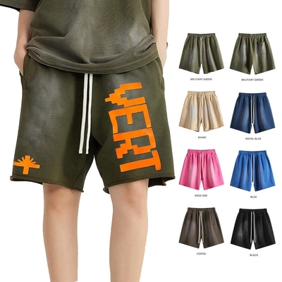 comprare pantaloncini da lavaggio acido uomo donna estate 440G Peso pesante pantaloncini da lavaggio a scimmia online manufacture