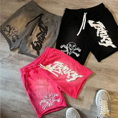 comprare Calzoncini estivi in cotone pesanti personalizzati con guanto grezzo e disegno strappato nelle dimensioni S-5XL online manufacture