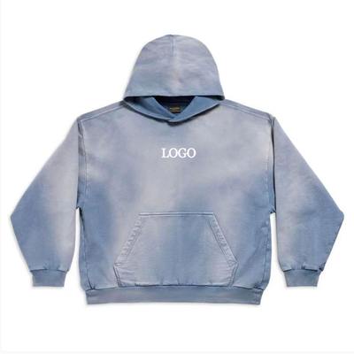 comprare Vintage Oversized Cropped Sun Fade Tie Dye Acid Wash Hoodie Customized Streetwear Maschile online manufacture