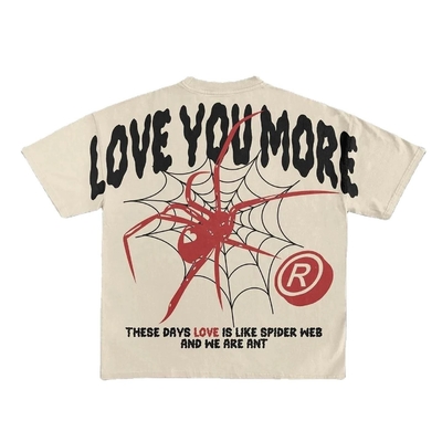 comprare 1000 Hip Hop Oversized Drop Shoulder Graphic Tees Dtg Print Screen Printing T-shirt personalizzata online manufacture