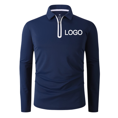 comprare L'umidità si staccando Dry Fit Manica lunga personalizzare abiti da strada Mezza zip up Collo Maglietta da golf online manufacture