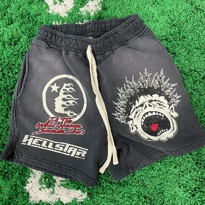 comprare Vintage Sun Fading Acid Wash Custom Frances Terry Sweat Shorts con chiusura a corda online manufacture