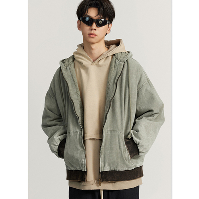 comprare Logo personalizzato Moda invernale vintage abito maschile con cappotto di cotone trapassato online manufacture