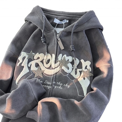 comprare Cappuccio unisex con ricamo di abbigliamento di strada e lettere di chenille in S-6XL o taglia personalizzata online manufacture