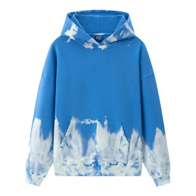 comprare Cappuccino a cappuccio per donne Tie Dye Stampato Cappuccino Graffiti Colore Gradiente Autunno Inverno online manufacture