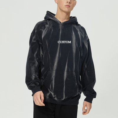 comprare Hoodie lavata in pietra d'epoca personalizzata con cravatta colorante stampa 3D Acid Wash Hoodie per esigenze personalizzate online manufacture