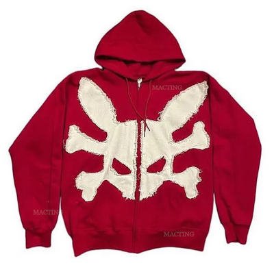 comprare Cotone Francese Terry ricamo Acid Wash Vintage Unisex Distressed Patch Applique Hoodies online manufacture