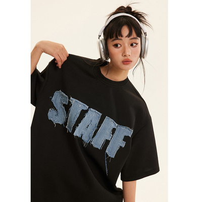 comprare Dispositivo di rilevamento aghi personalizzato Peso pesante 400 gsm di cotone T-shirt a spalla a picco online manufacture