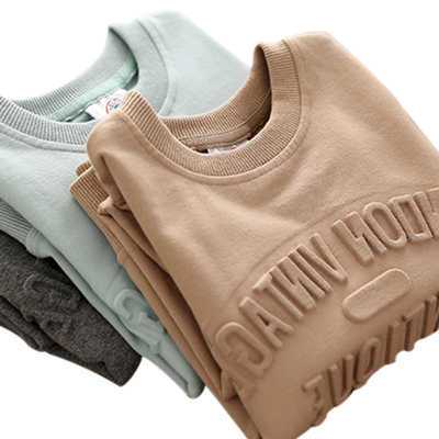 comprare Peso alto spessore francese Terry Hoodie Jogger Custom Embossed LOGO Sweatshirt Hoodies online manufacture