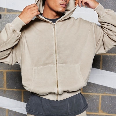 comprare Detezione degli aghi abbigliamento di strada personalizzato felpa con cappuccio tagliato per uomini in materiale di cotone pesante online manufacture