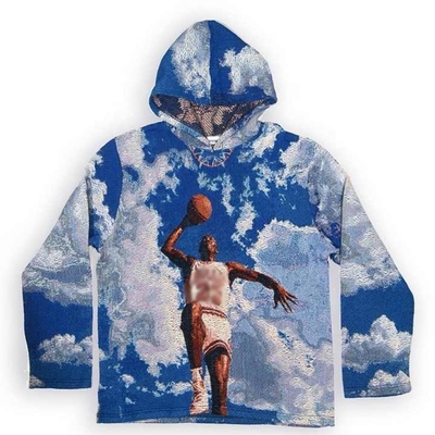 comprare Anti-Ritardo Peso pesante francese Terry Oversized Stampato Maschile Tessuto Anime Tapiseria Cappuccio online manufacture