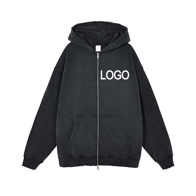 comprare Collo alto zip up felpa con cappotto maglietta 3d puff stampa abbigliamento di strada pullover maschile stile manica regolare online manufacture