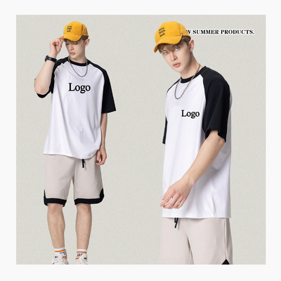 comprare Ragazzi Giovani Baseball Maschile T-shirt Ringer Oversized in tessuto 100% cotone per abbigliamento da strada online manufacture
