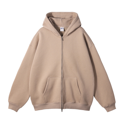 comprare In autunno inverno suede 350G doppia testa zip cappuccio Cardigan zip colletto maglietta online manufacture