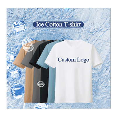 comprare Cool Feeling T-shirt a doppio lato di cotone di seta di ghiaccio per donne uomini 6xl 5xl t-shirt bianche online manufacture