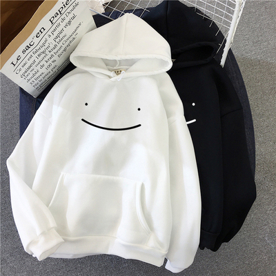 comprare Magliette con cappuccio in poliestere per la sublimazione Stampa Smile Face Pullover sportivo casual femminile con cappuccio unisex online manufacture