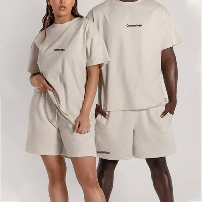 comprare T-shirt a maglia con logo stampato su misura per coppie in stile casual e unisex online manufacture