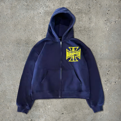 comprare Custom Lightweight French Terry Cotton Cut Raw Hem Cropped Vintage Acid Wash Sun Fading Blank Zip Up Baggy Hoodie online manufacture
