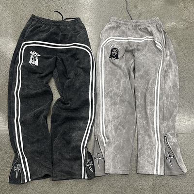 comprare Pantaloni da ginnastica da uomo con cerniera laterale in tessuto di Terry francese personalizzati dai produttori online manufacture