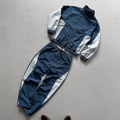 comprare Windbreaker Custom Tracksuit Baggy Mens Jogging Suit Oversized Polyester Nylon Tracksuit Windbreaker Tracksuit Set Uomini online manufacture