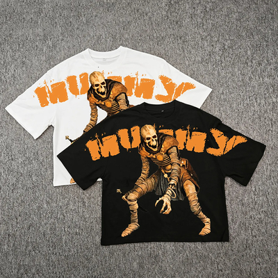 comprare Custom Streetwear T-shirt oversized per uomini Boxy Hip Hop 250 GSM Drop Grafica online manufacture