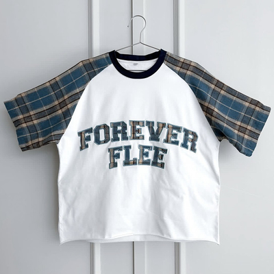 comprare Logo di ricamo personalizzato Maglietta a piastre di alta qualità Raglan manica flanello cotone organico pesante T-shirt a scatola di grandi dimensioni per uomini online manufacture