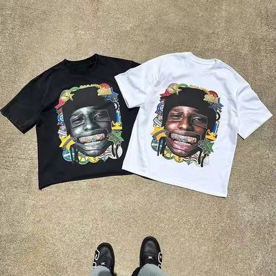 comprare Custom Unisex Oversized Fit T-shirt di cotone pesante e spessa T-shirt da stampa su schermo Uomini T-shirt grafica Dtg online manufacture