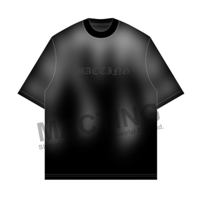 comprare T-shirt con logo dal design personalizzato, nuovo, sbiadito dal sole, da uomo, 100% cotone, taglio boxy oversize, lavato vintage, cucito e cucito, streetwear online manufacture