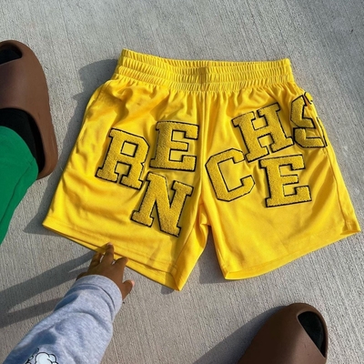 Etichette personalizzate Respirante Fit Casual Stampa Corridore Sportivo Palestra Corsa Calcio a maglia Shorts per uomini