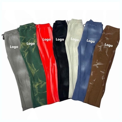 Pantaloni da ginnastica da sole di collezione abbronzati lavati Pantaloni da ginnastica da sole lavati Pantaloni da ginnastica da cotone/fleece da uomo
