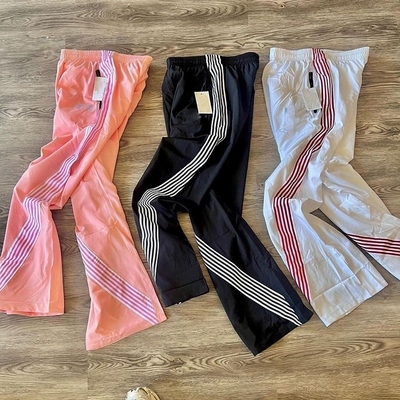 Pantaloni da ginnastica grigi Elastico Chiusura vita Uomo Y2K Streetwear Pantaloni da ginnastica a gambe larghe