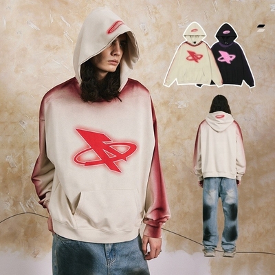 2024 Streetwear Moda Cappuccino fatto a mano Acido lavato 420gm Pullover per uomini e donne