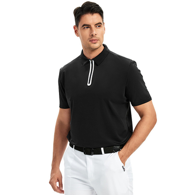 Supporto 7 giorni Ordine campione Tempo di consegna Camicia Polo con cerniera a manica corta per Golf Sport