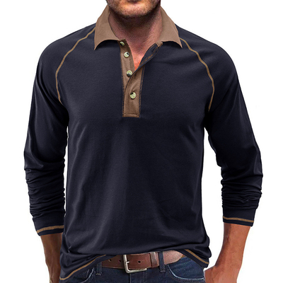 100% cotone T-shirt polo a manica lunga MACTING Logo personalizzato ricamato Maglietta di golf casual