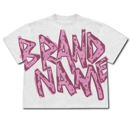 Colorato DTG personalizzato T-shirt stampato Uomini Oversized lavato tagliato Fit Confort Colori