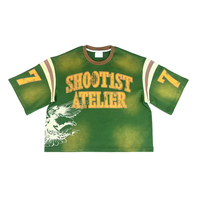 100% di cotone sole sbiadito vintage T-shirt logo personalizzato stampa a schermo Acid Stone lavaggio