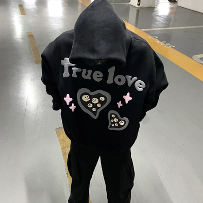 Inverno High Street 3D puff stampa cappuccino nero per Streetwear Colorato