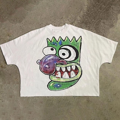 100% cotone o tessuto su misura T-shirt maschile di lusso con collo finto con rilevamento degli aghi